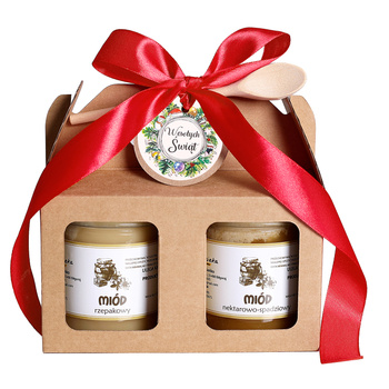 Zestaw świąteczny z miodami czerwony